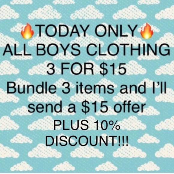 3/$15 Arizona Jeans Co. Boys Shirt - Picture 3 of 3